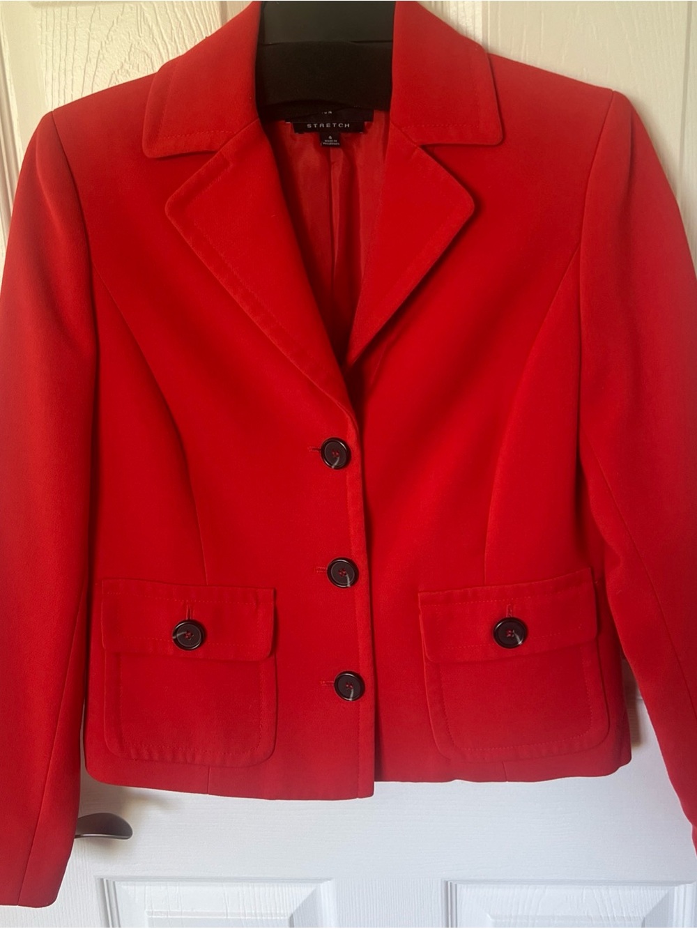 Jones New York Red Tailored Women's Blazer Jacket